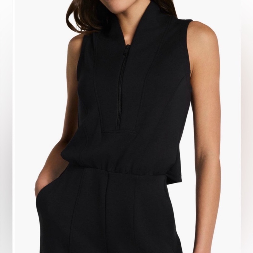 Spanx AirEssentials Draped Jumpsuit black, SIZE MEDIUM - Picture 3 of 7